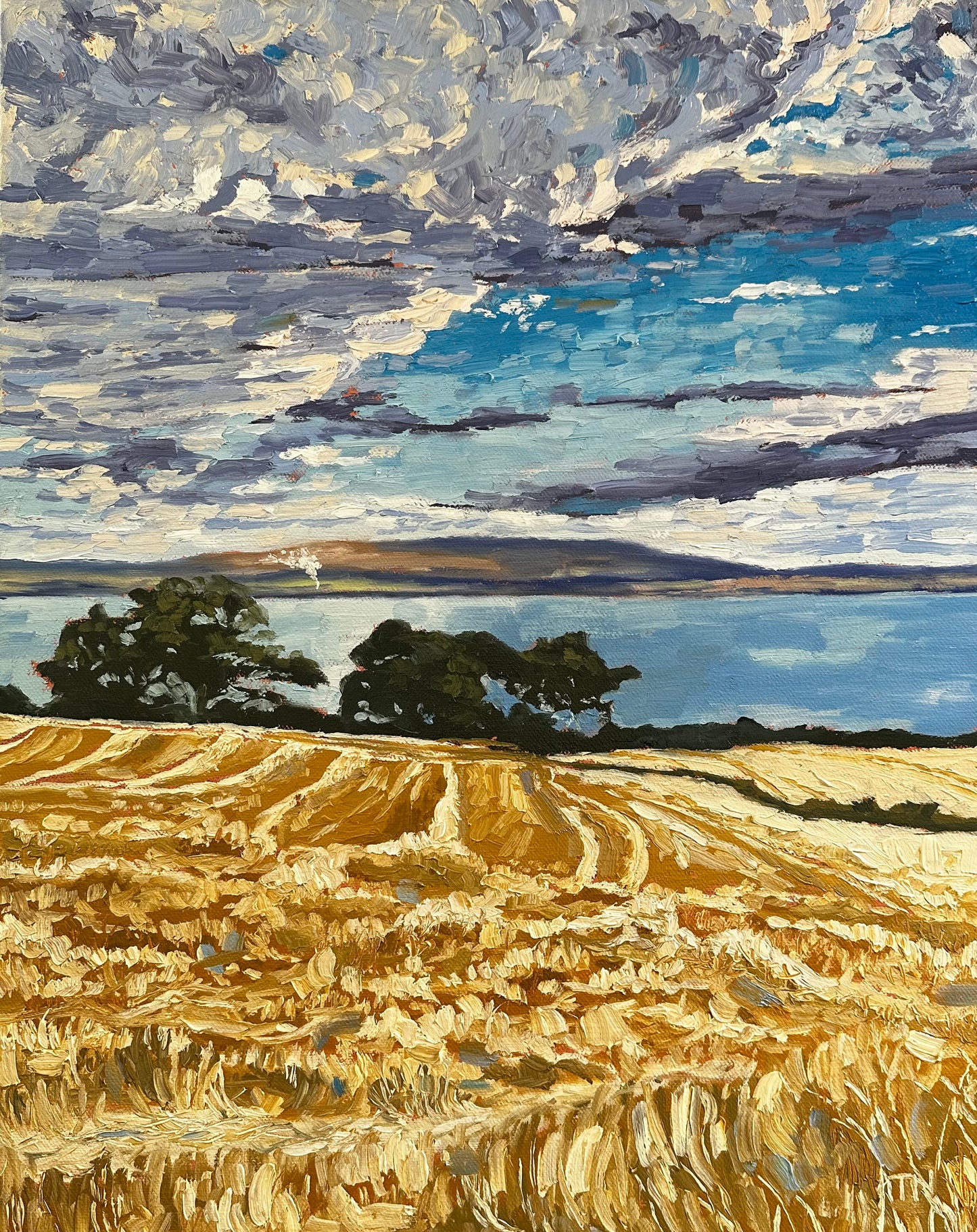 Harvest Time, Moray Firth A4 print