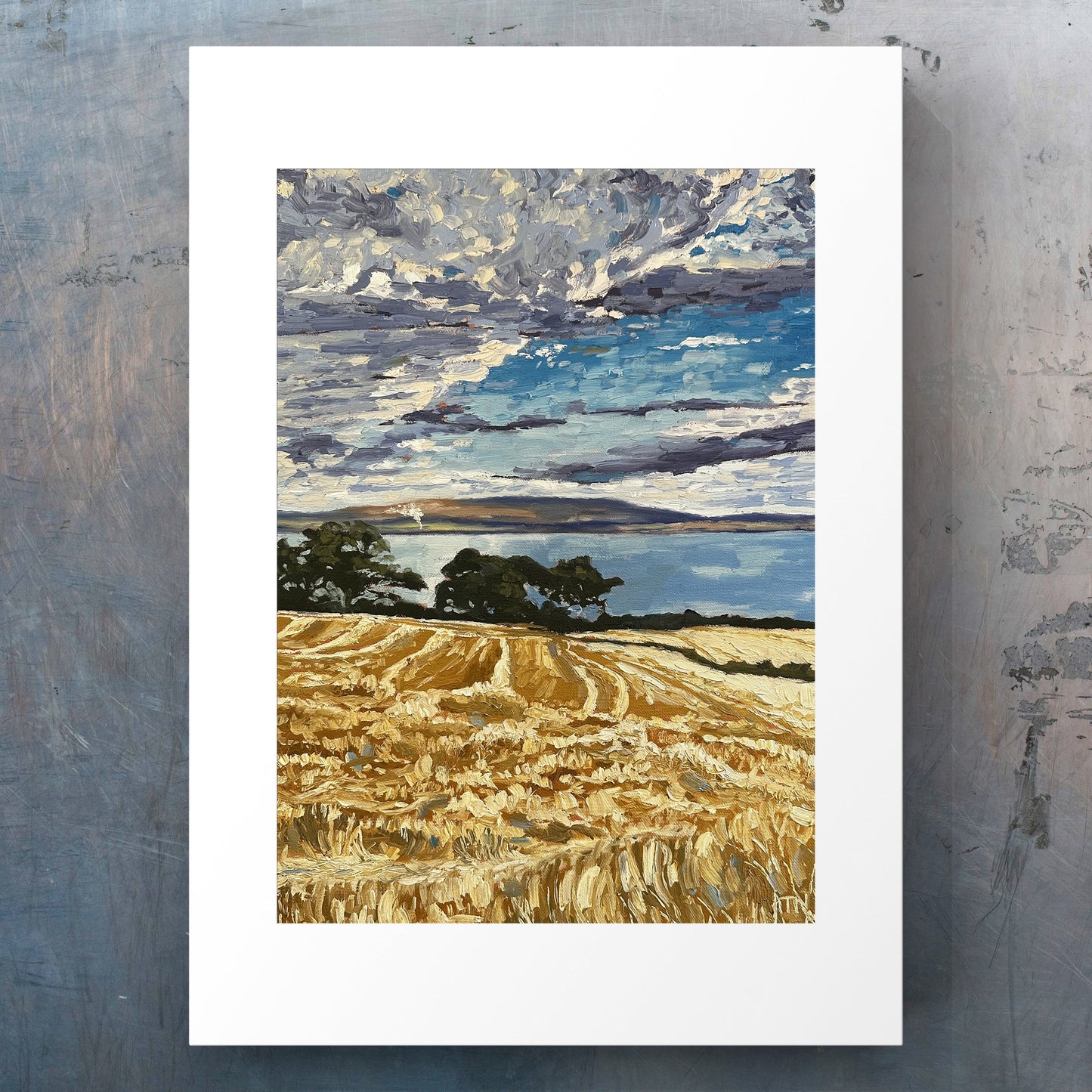 Harvest Time, Moray Firth A4 print