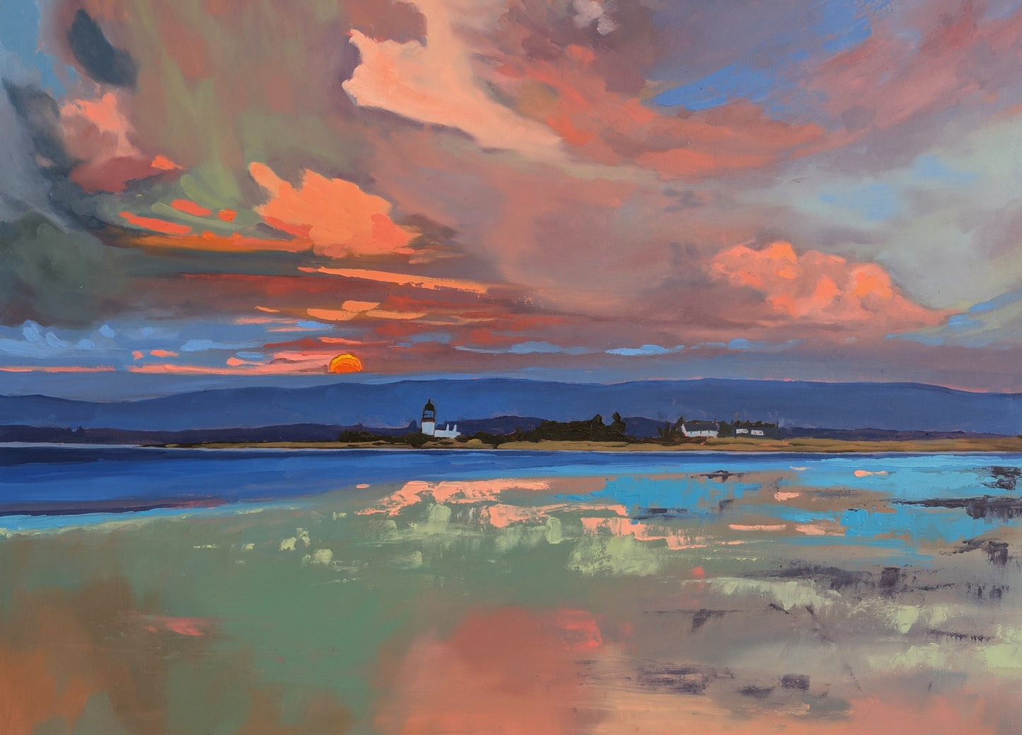 Sunrise Over Chanonry A4 art print