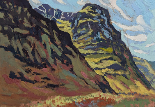 " The Sisters, Glen Coe " original oil painting